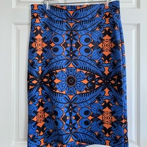 Colourful pencil skirt